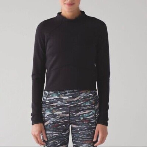 Lululemon Hill And Valley Mock Neck Long Sleeve Reflective Pullover Top - Picture 4 of 16